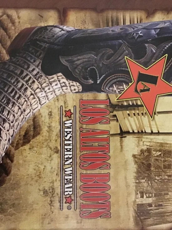 Los Altos Boots 9 1/2 EE PYTHON- Natural - Picture 15 of 15